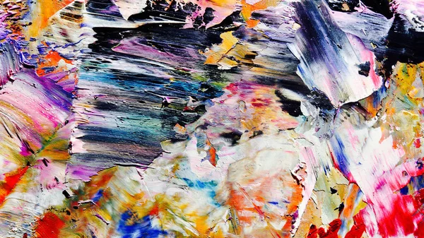 Renkli soyut arka plan duvar kağıdı. Modern motif görsel sanat. Yağlı boya karışımı. Moda el boyama bezi. Duvar dekorasyonu ve Duvar resimleri fikri.