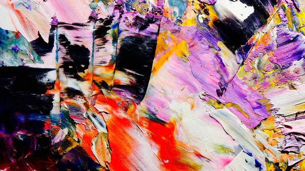 Renkli soyut arka plan duvar kağıdı. Modern motif görsel sanat. Yağlı boya karışımı. Moda el boyama bezi. Duvar dekorasyonu ve Duvar resimleri fikri. 