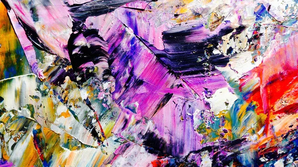 Renkli soyut arka plan duvar kağıdı. Modern motif görsel sanat. Yağlı boya karışımı. Moda el boyama bezi. Duvar dekorasyonu ve Duvar resimleri fikri. 