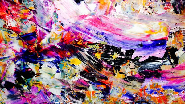 Renkli soyut arka plan duvar kağıdı. Modern motif görsel sanat. Yağlı boya karışımı. Moda el boyama bezi. Duvar dekorasyonu ve Duvar resimleri fikri. 