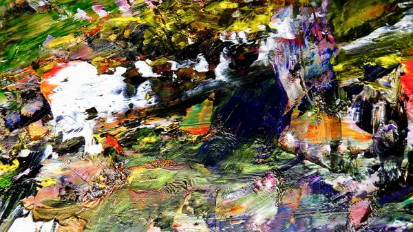 Renkli soyut arka plan duvar kağıdı. Modern motif görsel sanat. Yağlı boya karışımı. Moda el boyama bezi. Duvar dekorasyonu ve Duvar resimleri fikri.