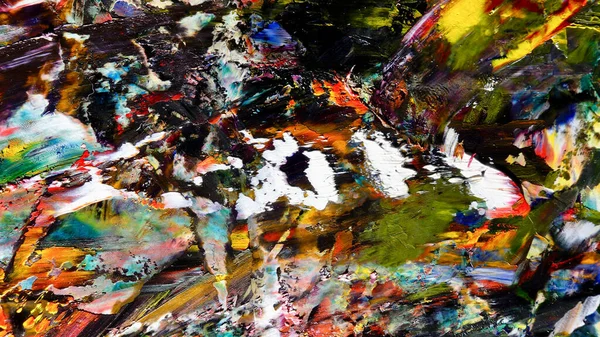 Renkli soyut arka plan duvar kağıdı. Modern motif görsel sanat. Yağlı boya karışımı. Moda el boyama bezi. Duvar dekorasyonu ve Duvar resimleri fikri.