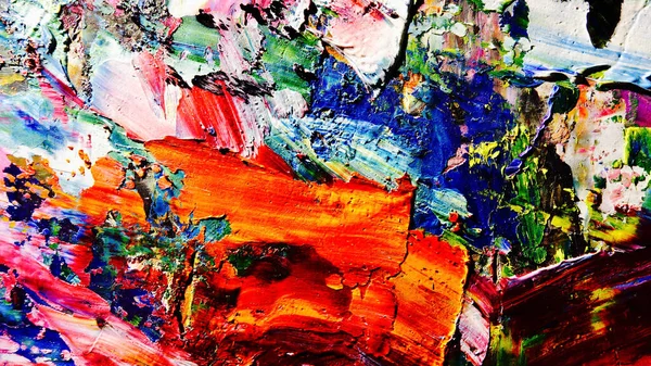 Renkli soyut arkaplan dokusu. Modern motif görsel sanat. Yağlı boya karışımı. Moda el boyama bezi. Duvar dekorasyonu ve Duvar arkaplan resimleri fikri