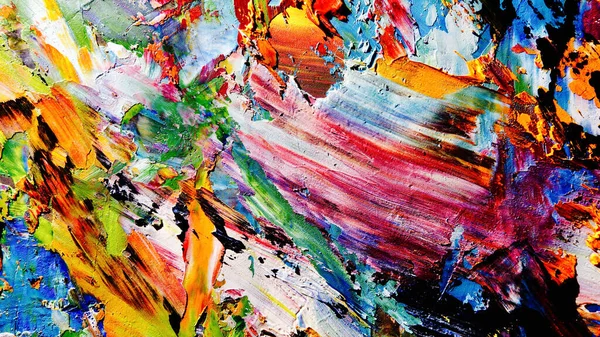 Renkli soyut arkaplan dokusu. Modern motif görsel sanat. Yağlı boya karışımı. Moda el boyama bezi. Duvar dekorasyonu ve Duvar arkaplan resimleri fikri