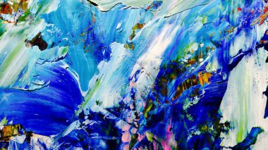 Renkli soyut arkaplan dokusu. Modern motif görsel sanat. Yağlı boya karışımı. Moda el boyama bezi. Duvar dekorasyonu ve Duvar arkaplan resimleri fikri