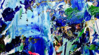 Renkli soyut arkaplan dokusu. Modern motif görsel sanat. Yağlı boya karışımı. Moda el boyama bezi. Duvar dekorasyonu ve Duvar arkaplan resimleri fikri