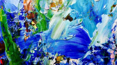 Renkli soyut arkaplan dokusu. Modern motif görsel sanat. Yağlı boya karışımı. Moda el boyama bezi. Duvar dekorasyonu ve Duvar arkaplan resimleri fikri