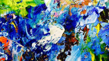 Renkli soyut arkaplan dokusu. Modern motif görsel sanat. Yağlı boya karışımı. Moda el boyama bezi. Duvar dekorasyonu ve Duvar arkaplan resimleri fikri