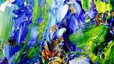 Renkli soyut arkaplan dokusu. Modern motif görsel sanat. Yağlı boya karışımı. Moda el boyama bezi. Duvar dekorasyonu ve Duvar arkaplan resimleri fikri