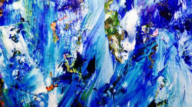 Renkli soyut arkaplan dokusu. Modern motif görsel sanat. Yağlı boya karışımı. Moda el boyama bezi. Duvar dekorasyonu ve Duvar arkaplan resimleri fikri