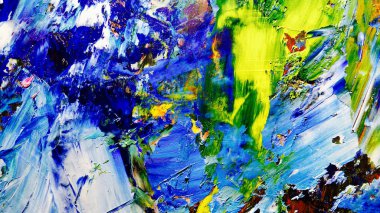 Renkli soyut arkaplan dokusu. Modern motif görsel sanat. Yağlı boya karışımı. Moda el boyama bezi. Duvar dekorasyonu ve Duvar arkaplan resimleri fikri