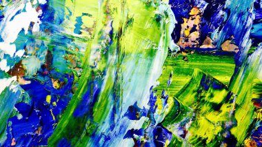 Renkli soyut arkaplan dokusu. Modern motif görsel sanat. Yağlı boya karışımı. Moda el boyama bezi. Duvar dekorasyonu ve Duvar arkaplan resimleri fikri