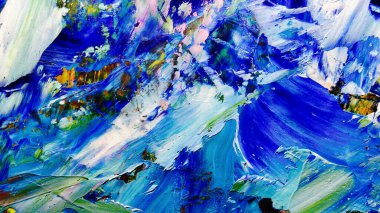 Renkli soyut arkaplan dokusu. Modern motif görsel sanat. Yağlı boya karışımı. Moda el boyama bezi. Duvar dekorasyonu ve Duvar arkaplan resimleri fikri