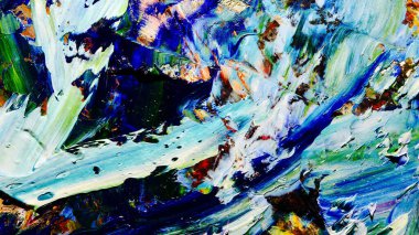 Renkli soyut arkaplan dokusu. Modern motif görsel sanat. Yağlı boya karışımı. Moda el boyama bezi. Duvar dekorasyonu ve Duvar arkaplan resimleri fikri