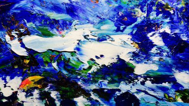 Renkli soyut arkaplan dokusu. Modern motif görsel sanat. Yağlı boya karışımı. Moda el boyama bezi. Duvar dekorasyonu ve Duvar arkaplan resimleri fikri