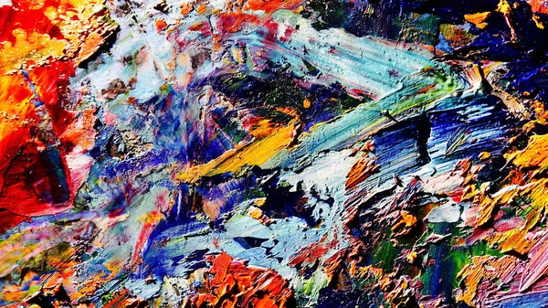 Renkli soyut arkaplan dokusu. Modern motif görsel sanat. Yağlı boya karışımı. Moda el boyama bezi. Duvar dekorasyonu ve Duvar arkaplan resimleri fikri.