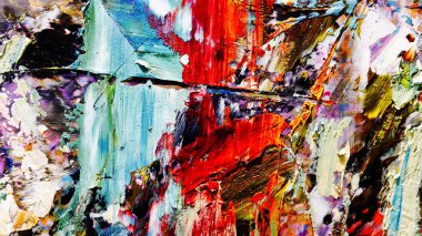 Renkli soyut arkaplan dokusu. Modern motif görsel sanat. Yağlı boya karışımı. Moda el boyama bezi. Duvar dekorasyonu ve Duvar arkaplan resimleri fikri.