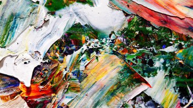 Renkli soyut arkaplan dokusu. Modern motif görsel sanat. Yağlı boya karışımı. Moda el boyama bezi. Duvar dekorasyonu ve Duvar arkaplan resimleri fikri.