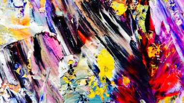 Renkli soyut arkaplan dokusu. Modern motif görsel sanat. Yağlı boya karışımı. Moda el boyama bezi. Duvar dekorasyonu ve Duvar arkaplan resimleri fikri