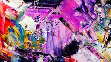 Renkli soyut arkaplan dokusu. Modern motif görsel sanat. Yağlı boya karışımı. Moda el boyama bezi. Duvar dekorasyonu ve Duvar arkaplan resimleri fikri