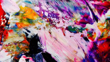 Renkli soyut arkaplan dokusu. Modern motif görsel sanat. Yağlı boya karışımı. Moda el boyama bezi. Duvar dekorasyonu ve Duvar arkaplan resimleri fikri