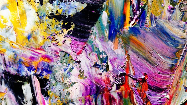 Renkli soyut arkaplan dokusu. Modern motif görsel sanat. Yağlı boya karışımı. Moda el boyama bezi. Duvar dekorasyonu ve Duvar arkaplan resimleri fikri.