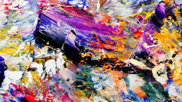 Renkli soyut arkaplan dokusu. Modern motif görsel sanat. Yağlı boya karışımı. Moda el boyama bezi. Duvar dekorasyonu ve Duvar arkaplan resimleri fikri.