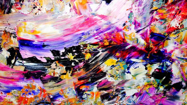 Renkli soyut arkaplan dokusu. Modern motif görsel sanat. Yağlı boya karışımı. Moda el boyama bezi. Duvar dekorasyonu ve Duvar arkaplan resimleri fikri.