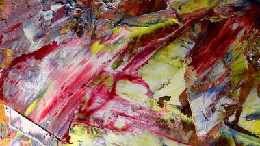 Renkli soyut arkaplan dokusu. Modern motif görsel sanat. Yağlı boya karışımı. Moda el boyama bezi. Duvar dekorasyonu ve Duvar arkaplan resimleri fikri.