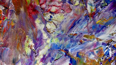 Renkli soyut arkaplan dokusu. Modern motif görsel sanat. Yağlı boya karışımı. Moda el boyama bezi. Duvar dekorasyonu ve Duvar arkaplan resimleri fikri.