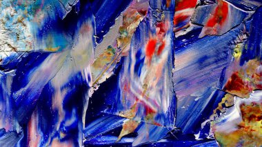 Renkli soyut arkaplan dokusu. Modern motif görsel sanat. Yağlı boya karışımı. Moda el boyama bezi. Duvar dekorasyonu ve Duvar arkaplan resimleri fikri.