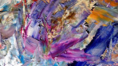 Renkli soyut arkaplan dokusu. Modern motif görsel sanat. Yağlı boya karışımı. Moda el boyama bezi. Duvar dekorasyonu ve Duvar arkaplan resimleri fikri.