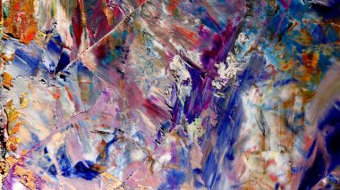 Renkli soyut arkaplan dokusu. Modern motif görsel sanat. Yağlı boya karışımı. Moda el boyama bezi. Duvar dekorasyonu ve Duvar arkaplan resimleri fikri.