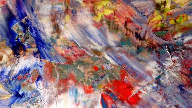 Renkli soyut arkaplan dokusu. Modern motif görsel sanat. Yağlı boya karışımı. Moda el boyama bezi. Duvar dekorasyonu ve Duvar arkaplan resimleri fikri.