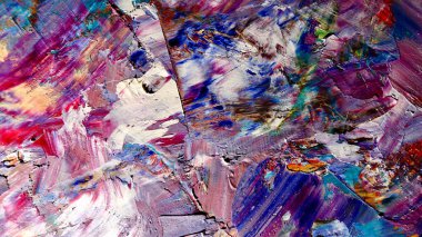 Renkli soyut arkaplan dokusu. Modern motif görsel sanat. Yağlı boya karışımı. Moda el boyama bezi. Duvar dekorasyonu ve Duvar resimleri fikri