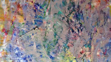 Renkli soyut arkaplan dokusu. Modern motif görsel sanat. Yağlı boya karışımı. Moda el boyama bezi. Duvar dekorasyonu ve Duvar resimleri fikri