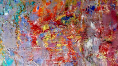 Renkli soyut arkaplan dokusu. Modern motif görsel sanat. Yağlı boya karışımı. Moda el boyama bezi. Duvar dekorasyonu ve Duvar resimleri fikri