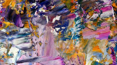 Renkli soyut arkaplan dokusu. Modern motif görsel sanat. Yağlı boya karışımı. Moda el boyama bezi. Duvar dekorasyonu ve Duvar arkaplan resimleri fikri.