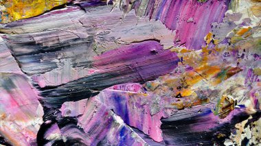 Renkli soyut arkaplan dokusu. Modern motif görsel sanat. Yağlı boya karışımı. Moda el boyama bezi. Duvar dekorasyonu ve Duvar arkaplan resimleri fikri. 