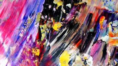 Renkli soyut arkaplan dokusu. Modern motif görsel sanat. Yağlı boya karışımı. Moda el boyama bezi. Duvar dekorasyonu ve Duvar arkaplan resimleri fikri. 