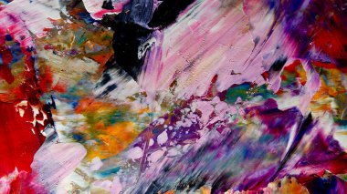 Renkli soyut arkaplan dokusu. Modern motif görsel sanat. Yağlı boya karışımı. Moda el boyama bezi. Duvar dekorasyonu ve Duvar arkaplan resimleri fikri. 
