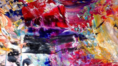 Renkli soyut arkaplan dokusu. Modern motif görsel sanat. Yağlı boya karışımı. Moda el boyama bezi. Duvar dekorasyonu ve Duvar arkaplan resimleri fikri.