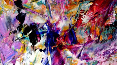 Renkli soyut arkaplan dokusu. Modern motif görsel sanat. Yağlı boya karışımı. Moda el boyama bezi. Duvar dekorasyonu ve Duvar arkaplan resimleri fikri.