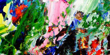 Renkli soyut arkaplan dokusu. Modern motif görsel sanat. Yağlı boya karışımı. Moda el boyama bezi. Duvar dekorasyonu ve Duvar arkaplan resimleri fikri. 