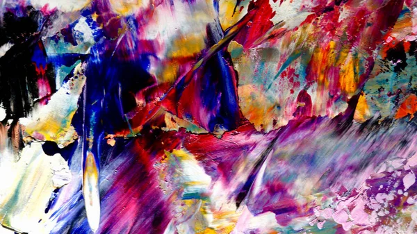 Renkli soyut arkaplan dokusu. Modern motif görsel sanat. Yağlı boya karışımı. Moda el boyama bezi. Duvar dekorasyonu ve Duvar arkaplan resimleri fikri.