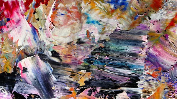Renkli soyut arkaplan dokusu. Modern motif görsel sanat. Yağlı boya karışımı. Moda el boyama bezi. Duvar dekorasyonu ve Duvar arkaplan resimleri fikri.