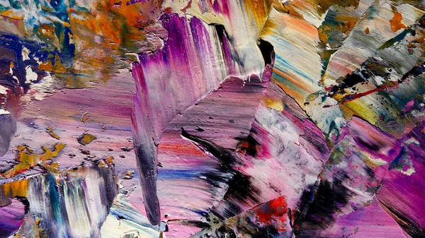 Renkli soyut arkaplan dokusu. Modern motif görsel sanat. Yağlı boya karışımı. Moda el boyama bezi. Duvar dekorasyonu ve Duvar arkaplan resimleri fikri.