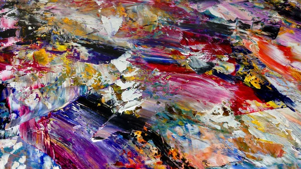 Renkli soyut arkaplan dokusu. Modern motif görsel sanat. Yağlı boya karışımı. Moda el boyama bezi. Duvar dekorasyonu ve Duvar arkaplan resimleri fikri.