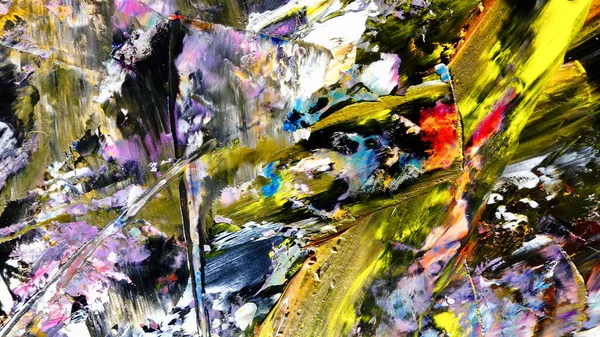 Renkli soyut arkaplan dokusu. Modern motif görsel sanat. Yağlı boya karışımı. Moda el boyama bezi. Duvar dekorasyonu ve Duvar arkaplan resimleri fikri.