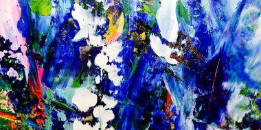 Renkli soyut arkaplan dokusu. Modern motif görsel sanat. Yağlı boya karışımı. Moda el boyama bezi. Duvar dekorasyonu ve Duvar arkaplan resimleri fikri.